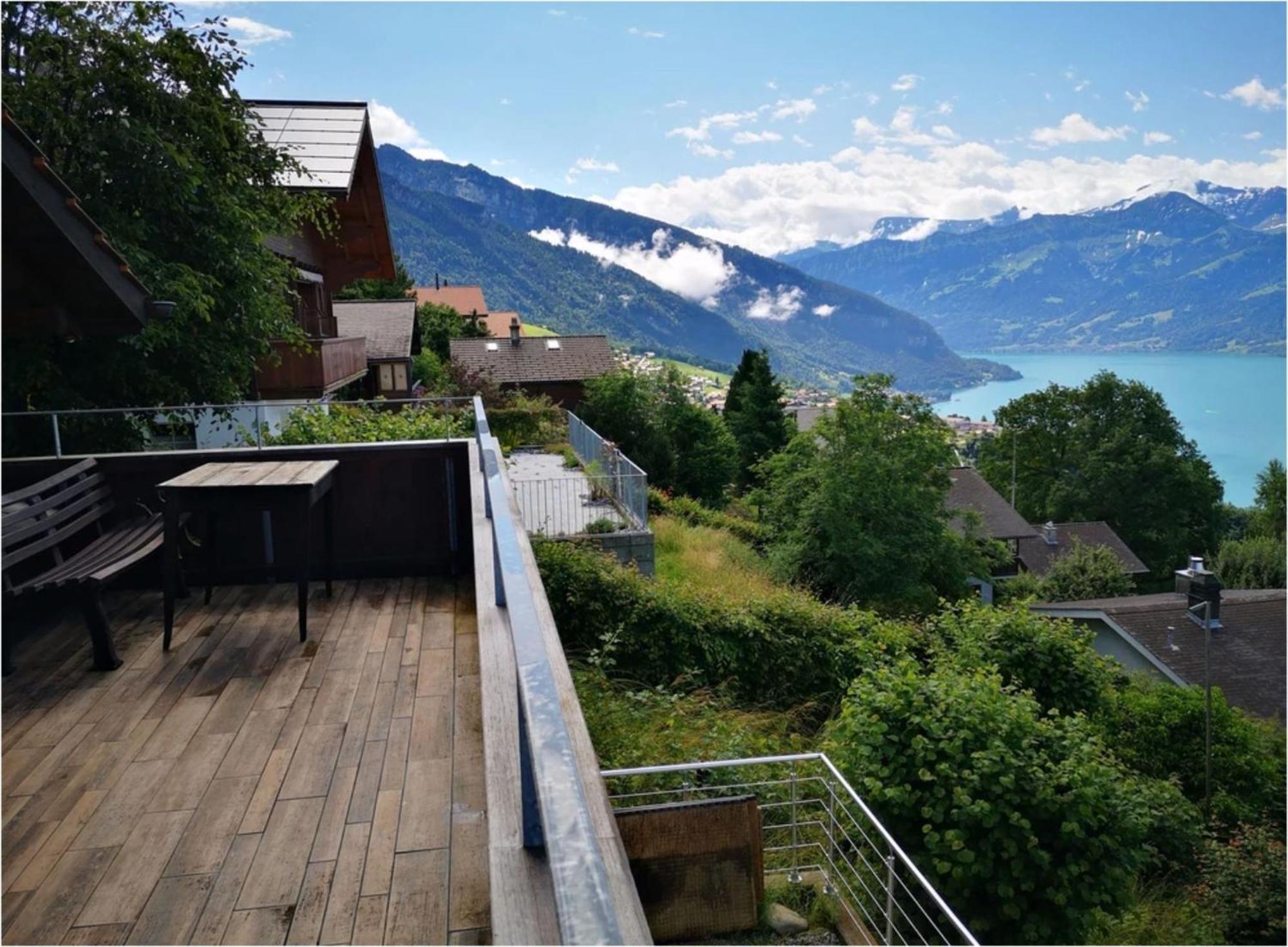 Chalet With View Of The Mountains And The Thun Lake Sigriswil Exterior photo